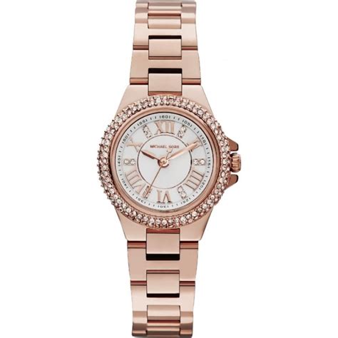 michael kors mini camille rose gold watch|Michael Kors Mini Camille Women's Watch, Stainless Steel .